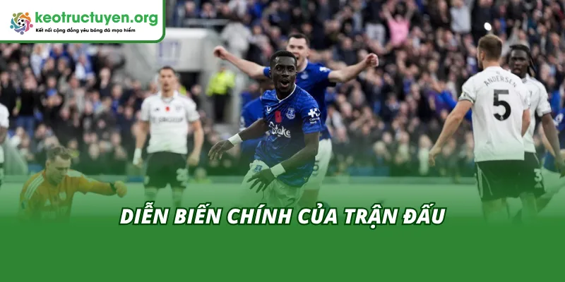 Kết Quả Bóng Đá Everton vs Fulham 11/11: Rượt Đuổi 4 Bàn Diễn biến chính của trận đấu Everton vs Fulham 11/11